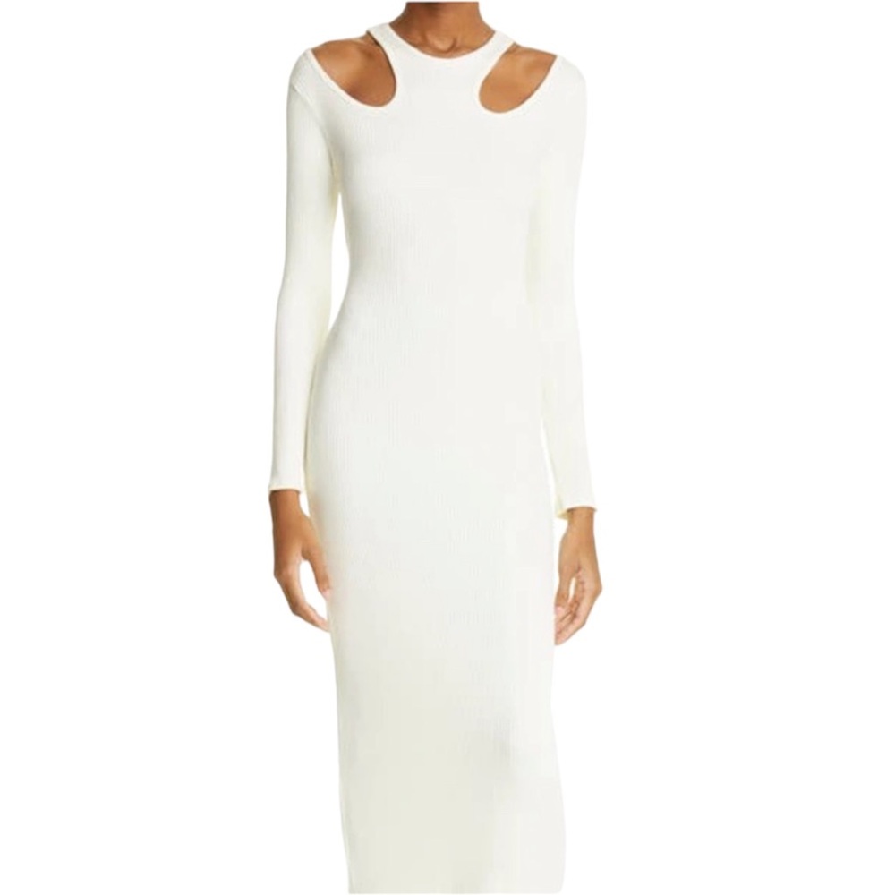 NWT SIMON MILLER Anz Cut-Out Bodycon Dress size large - Picture 3 of 11